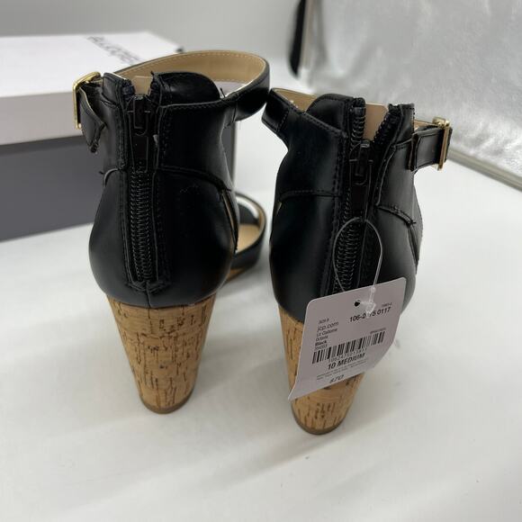 Liz Claiborne Womens Octavia Wedge Sandals Black Size 10M - Picture 6 of 11
